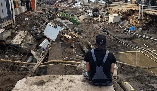 Hochwasser: „Wichtig, sich helfen zu lassen“